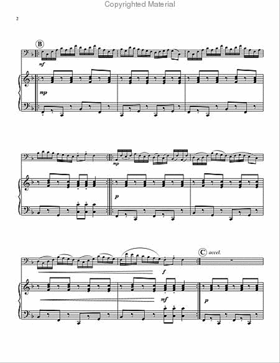Trafalgar Hornpipe Euphonium scores gallery preview page 3