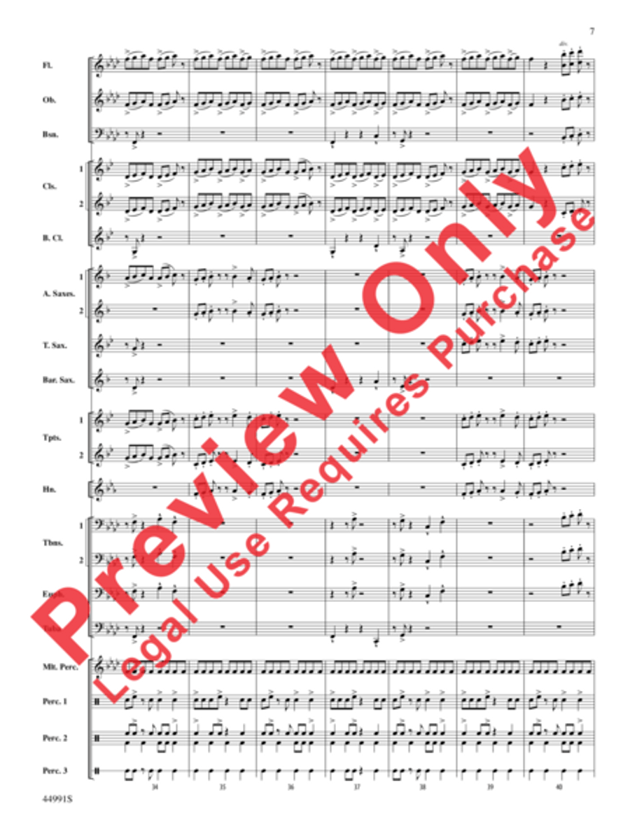 Amazonia Concert Band scores gallery preview page 8
