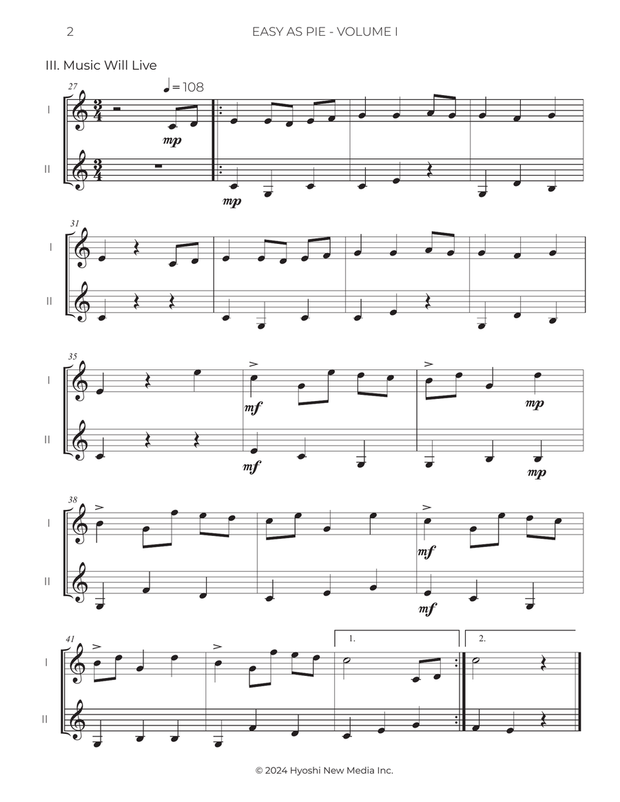 Easy As Pie, Vol. I Mandolin scores gallery preview page 3