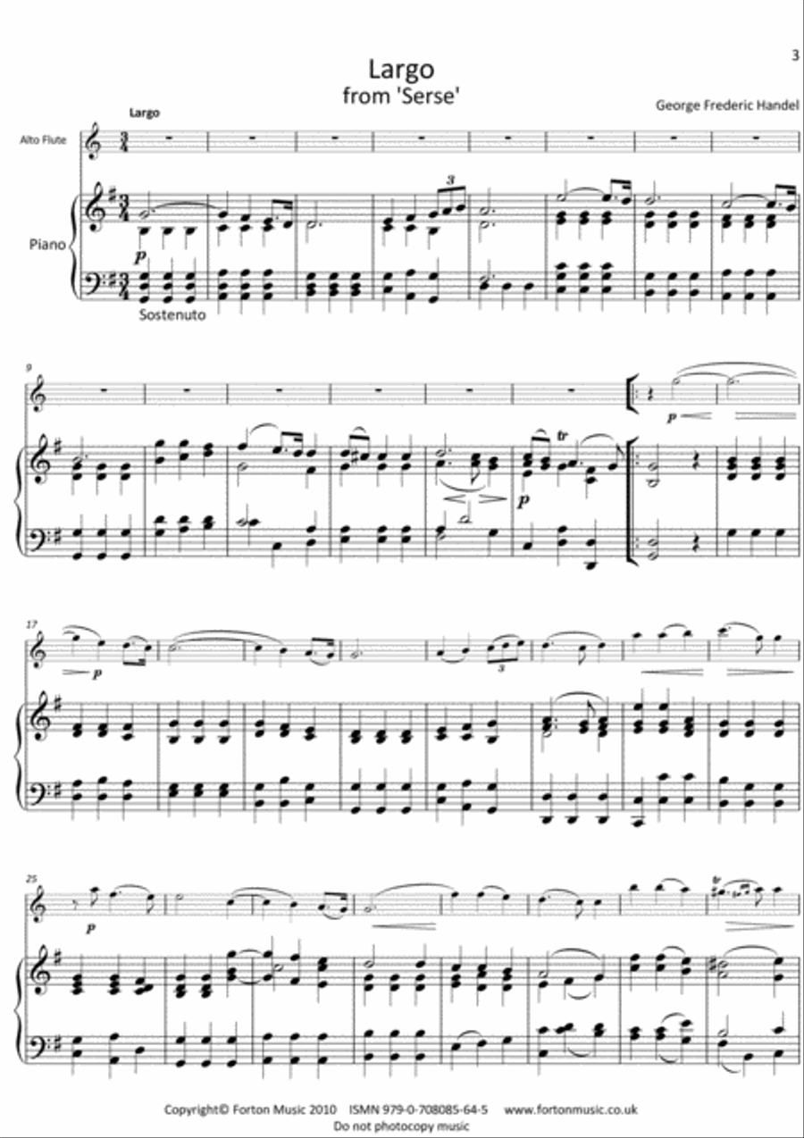 Solos for Alto Flute Book 2 Flute Solo scores gallery preview page 3
