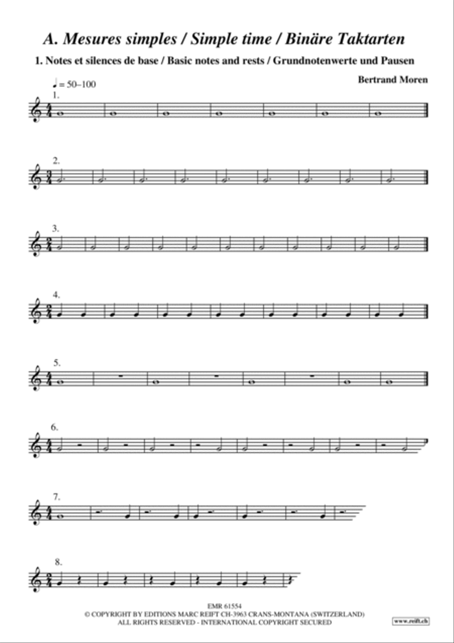Exercices Rythmiques Volume 1 Cornet scores gallery preview page 4