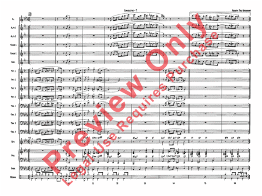Frosty the Snowman Frosty the Snowman Jazz Ensemble scores gallery preview page 9