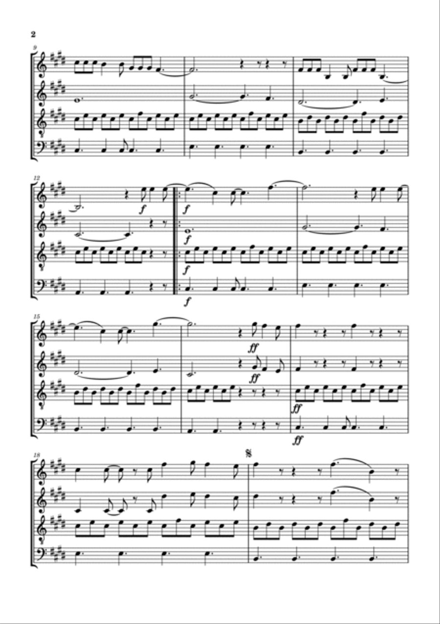 Dead Man Walking Woodwind Quartet scores gallery preview page 3