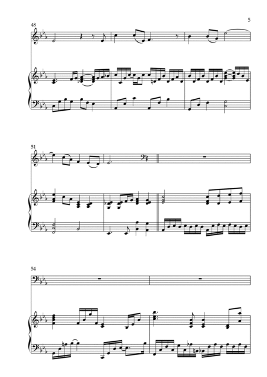 A Thousand Winds for Cello and Piano Double Bass scores gallery preview page 5