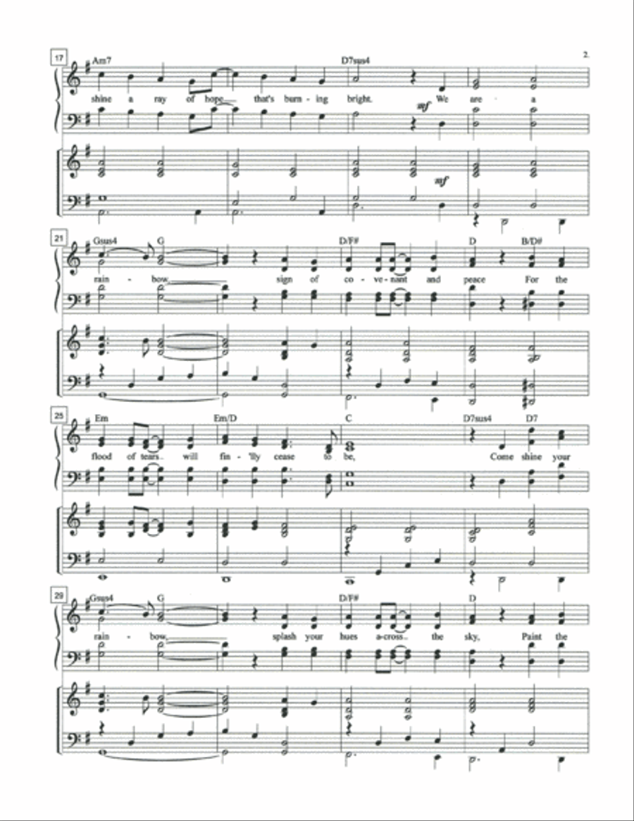 We Are a Rainbow (anthem: Canada/UK) Voice scores gallery preview page 2