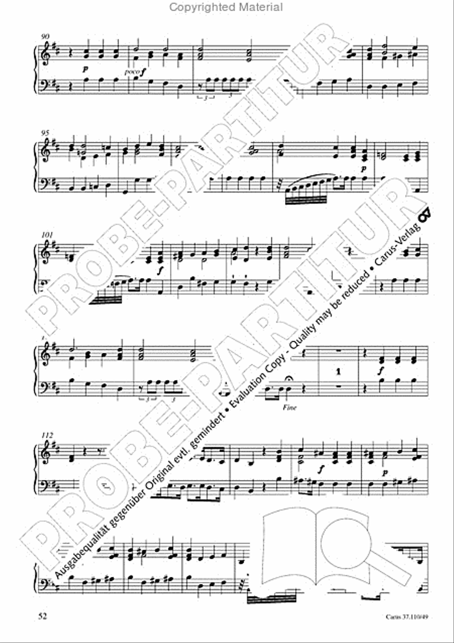 Markuspassion. Werkausgabe Reihe 1, Bd. 7 (Homilius) Organ scores gallery preview page 53