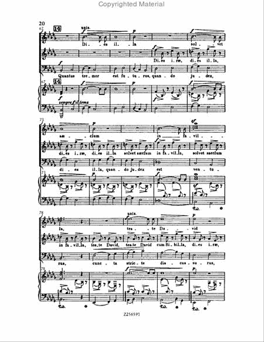 Grande Messe du Morts, H 75 Choir scores gallery preview page 20