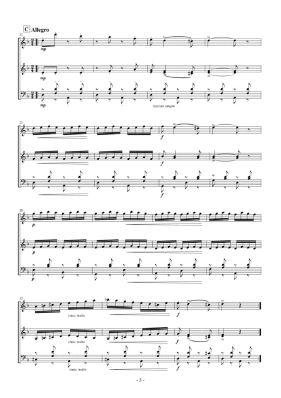 Czardas for Marimba Trio (2 Marimba 3 players) image number null