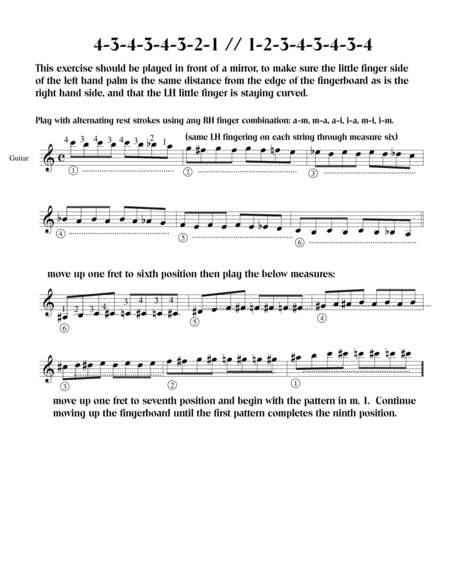 Finger Exercises for Classical Guitar