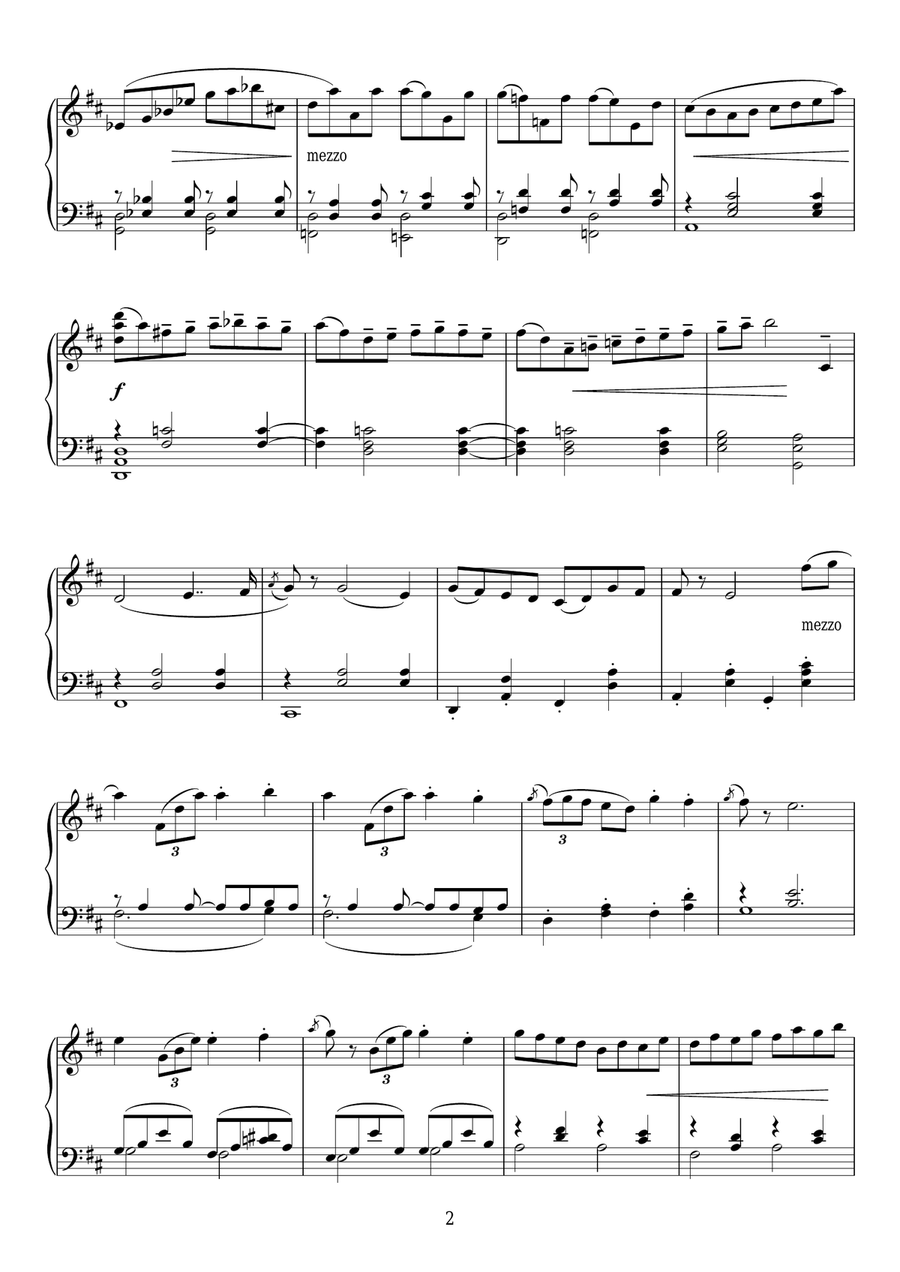 Rigaudon, Op.78 No.4 Piano Solo scores gallery preview page 2