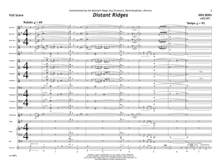Distant Ridges - Full Score