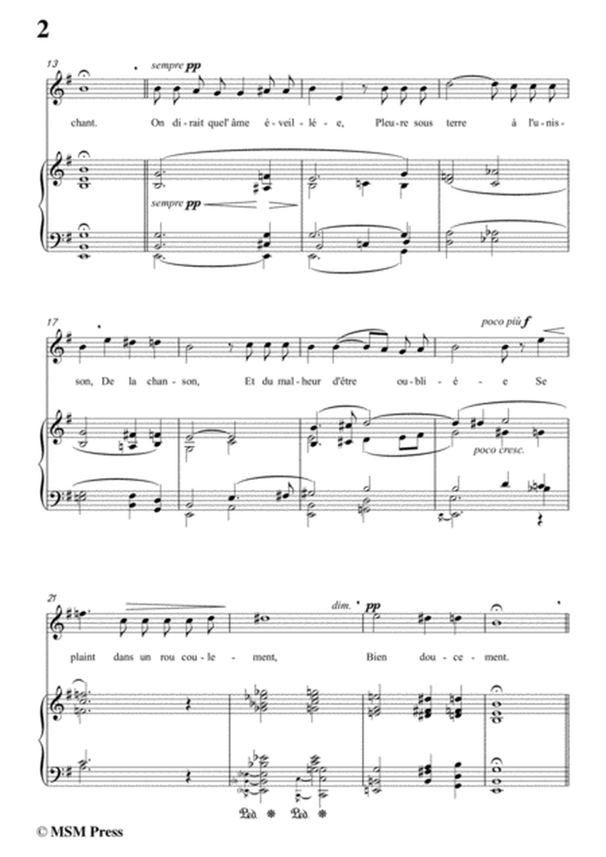 Duparc-Lamento in e minor,for Violin and Piano
