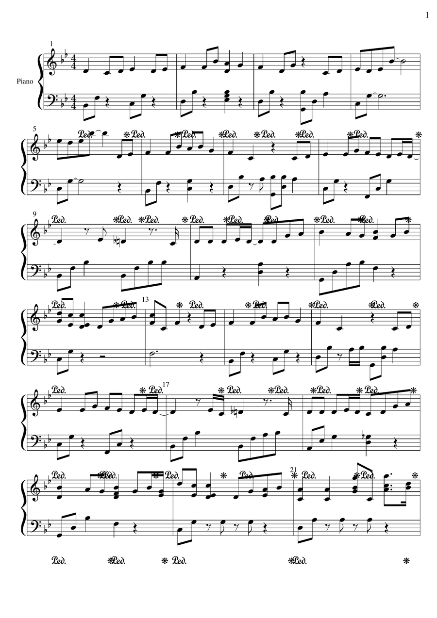 Rồi một mai Piano Solo scores gallery preview page 1