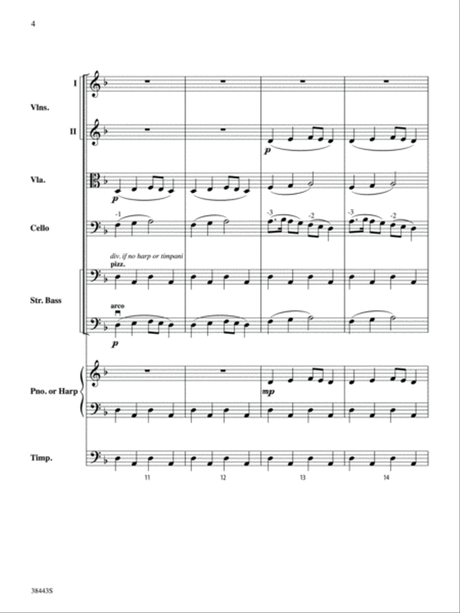Theme from Symphony No. 1, Movement 3: Score String Orchestra scores gallery preview page 4