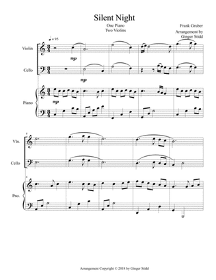 Silent Night - Violin, Cello & Piano