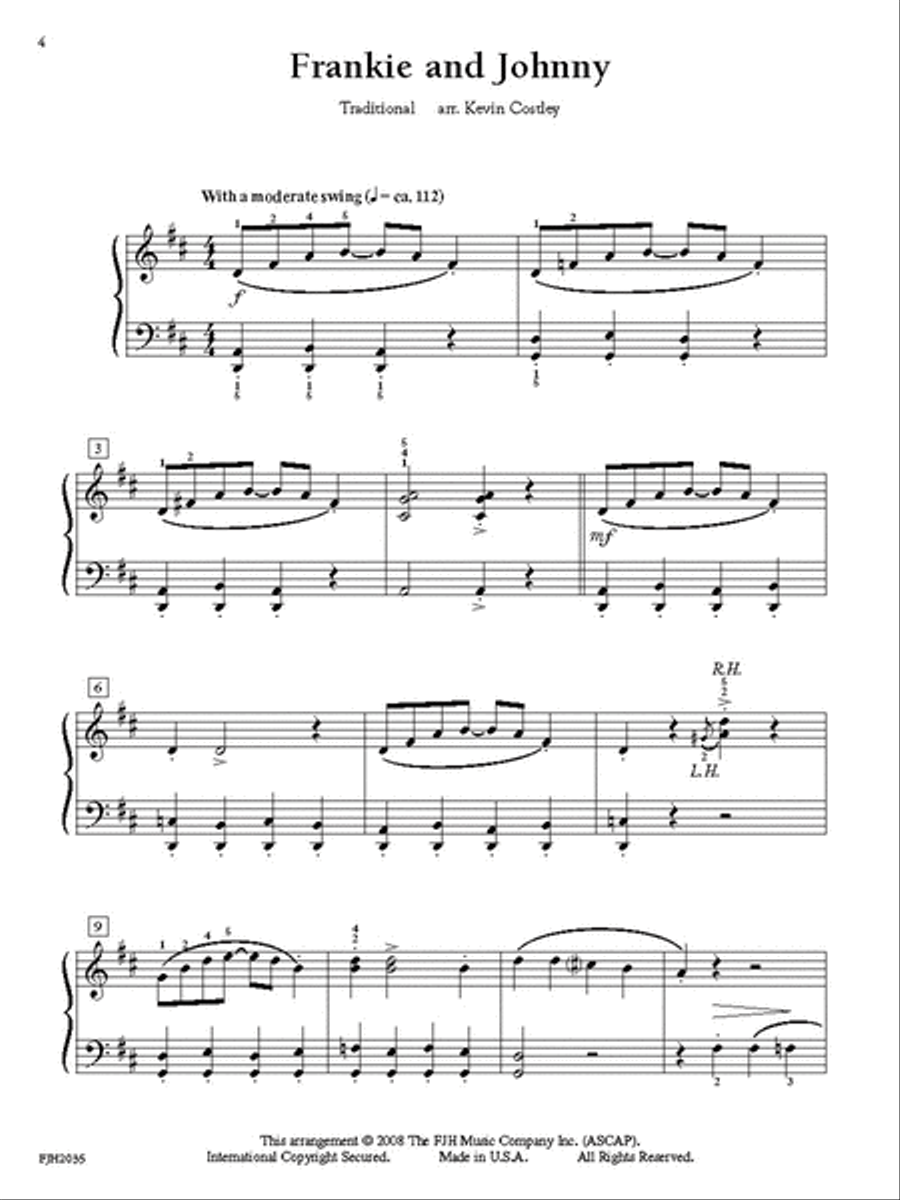 Jazz, Blues, & Rags Treasures Piano Method scores gallery preview page 3