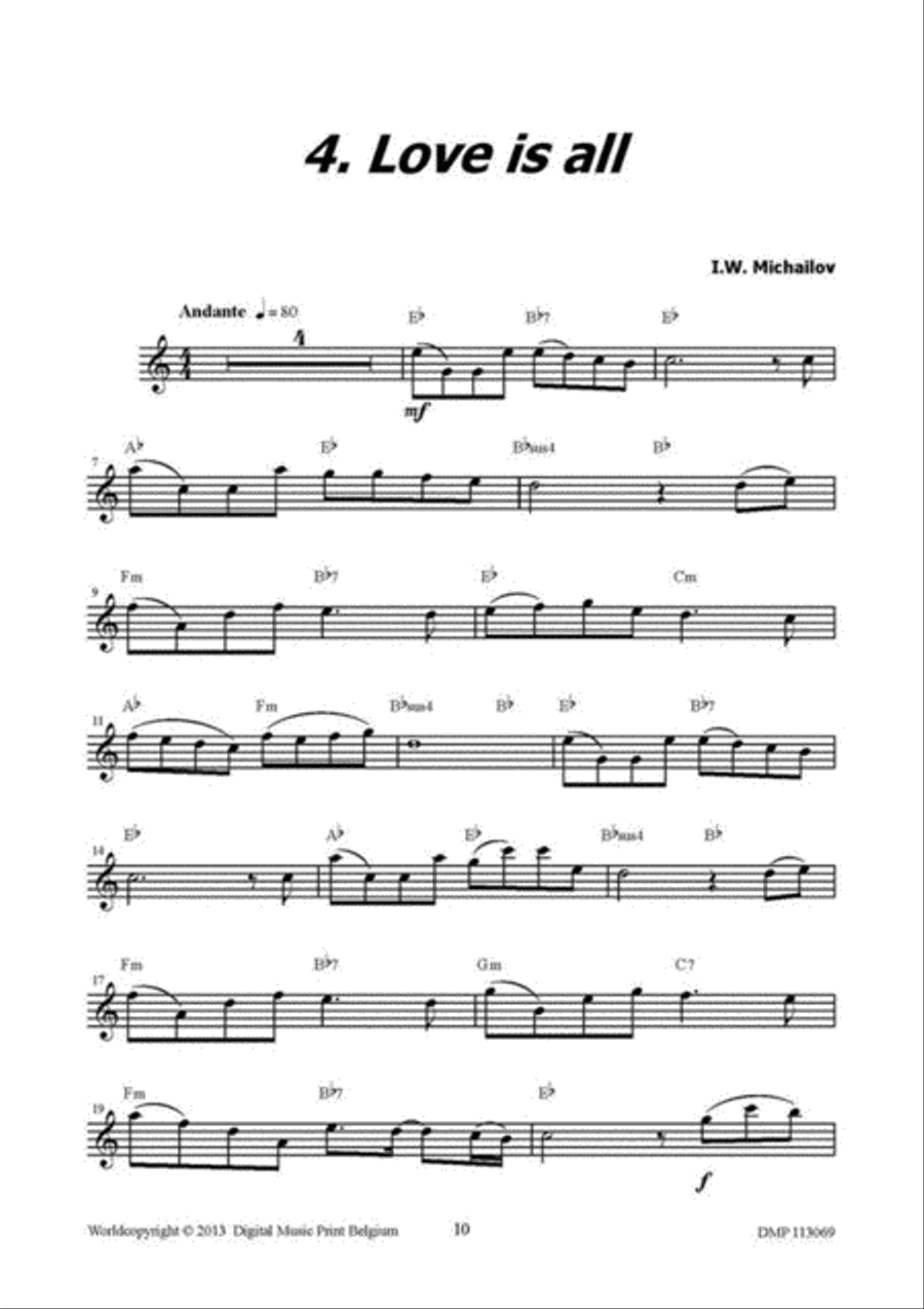 Pop Impressions For Saxophone Eb Alto Saxophone scores gallery preview page 4