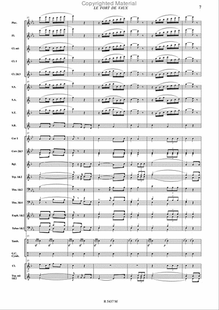 Le fort de vaux Le fort de vaux Concert Band scores gallery preview page 8
