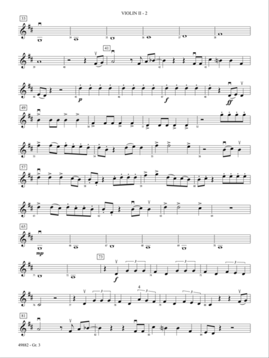 High Hopes: Violin 2 - Grade 3 String Orchestra scores gallery preview page 2