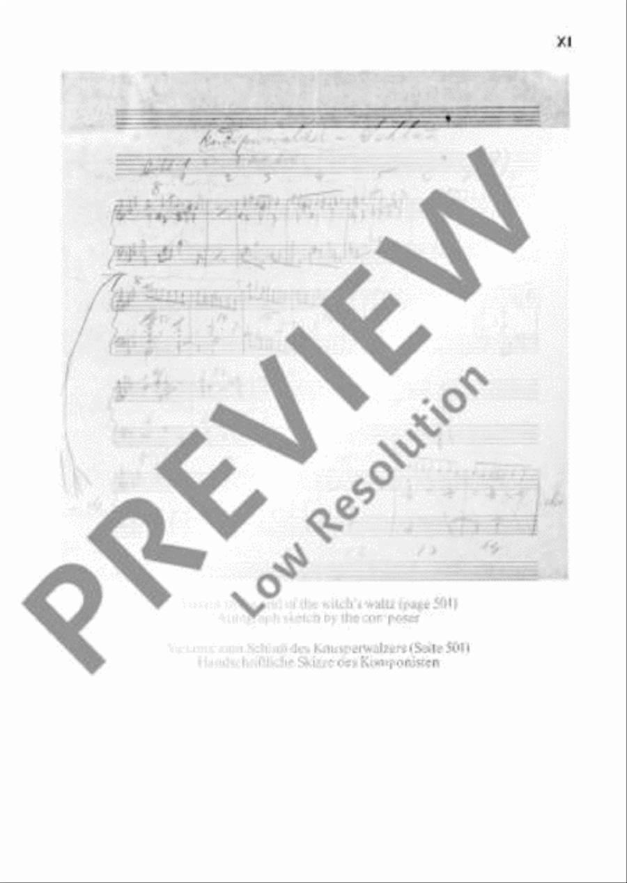 Hänsel und Gretel Hänsel und Gretel Miniature Score scores gallery preview page 12