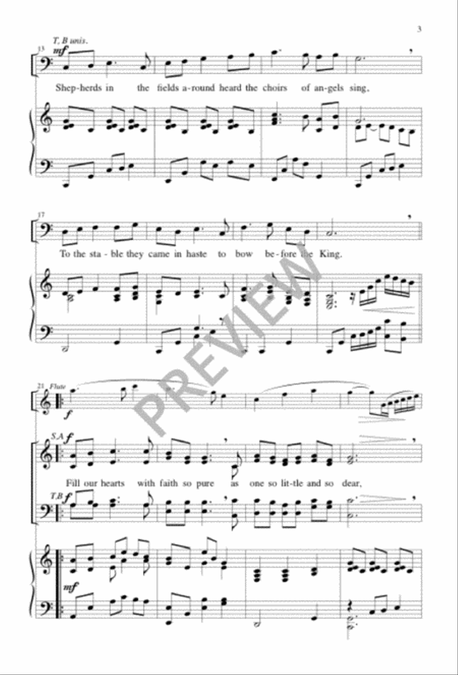 That Night in Bethlehem 4-Part scores gallery preview page 3