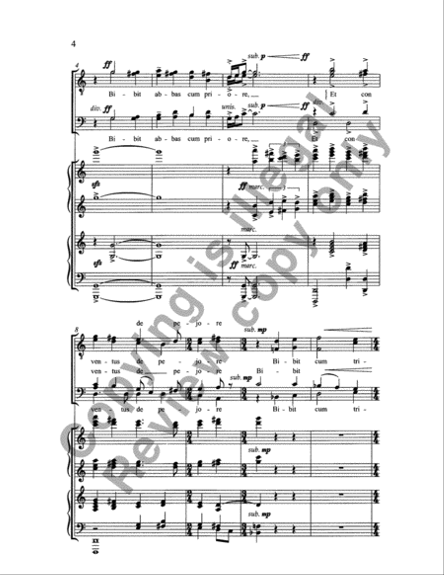 Carmina Juventutis: Drinking Song (Vinum bonum) TTBB scores gallery preview page 3