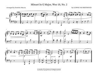 Minuet In G Major, Woo 10, No. 2
