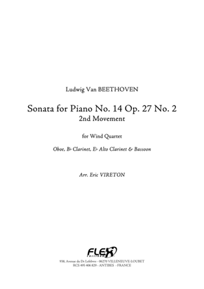 Sonata for Piano No. 14 Opus 27 No. 2 - 2nd movement