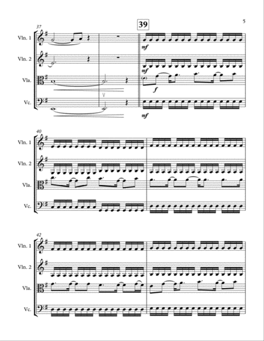 Saving Light String Quartet scores gallery preview page 5