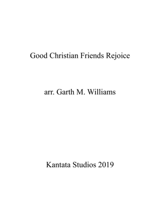 Book cover for GOOD CHRISTIAN FRIENDS REJOICE FOR VIOLIN AND PIANO