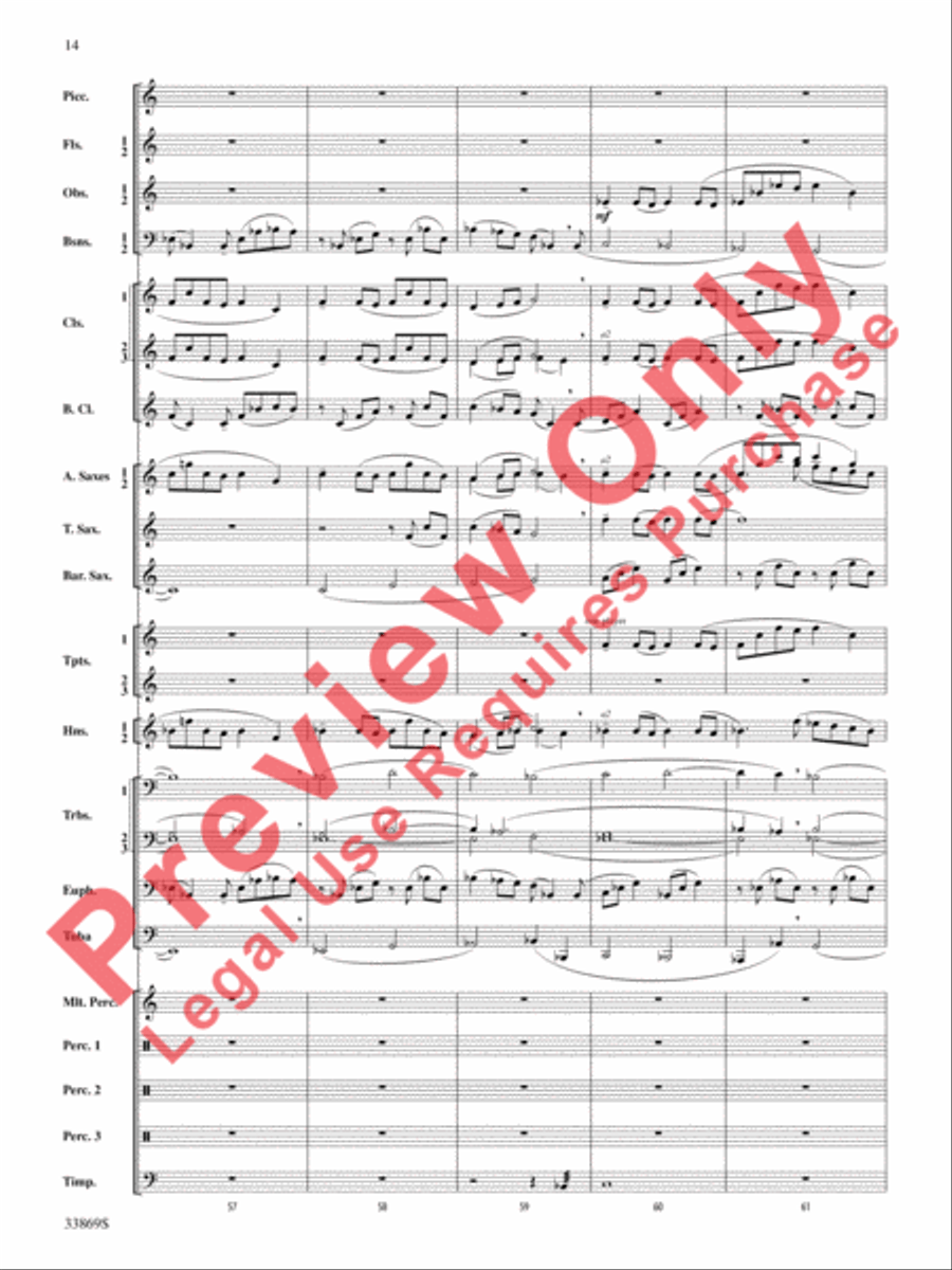 Mt. Everest Concert Band scores gallery preview page 15