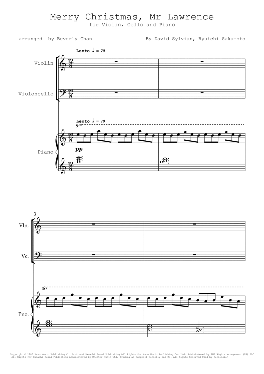 Forbidden Colours Piano Trio scores gallery preview page 1