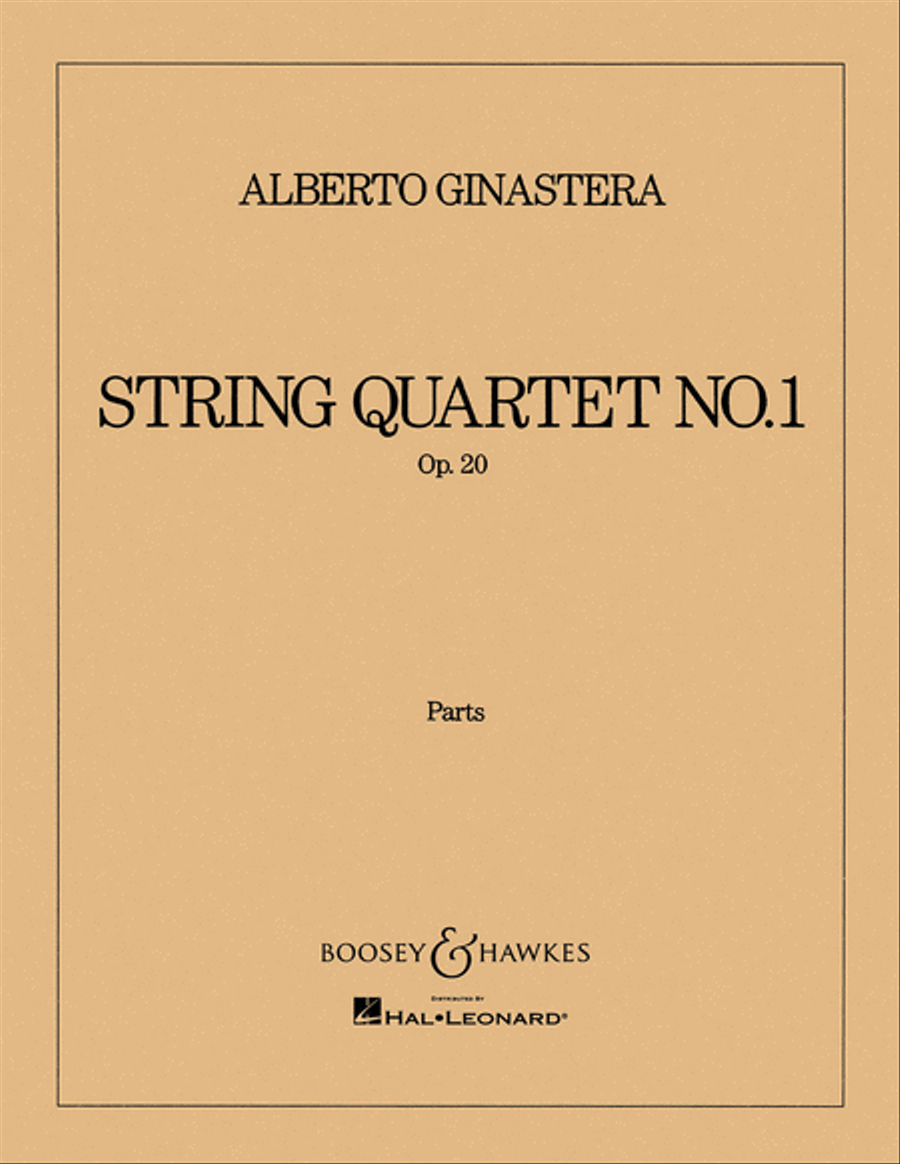 String Quartet No. 1, Op. 20 String Quartet scores gallery preview page 1