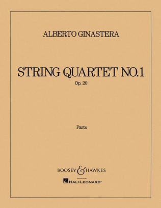 Book cover for String Quartet No. 1, Op. 20