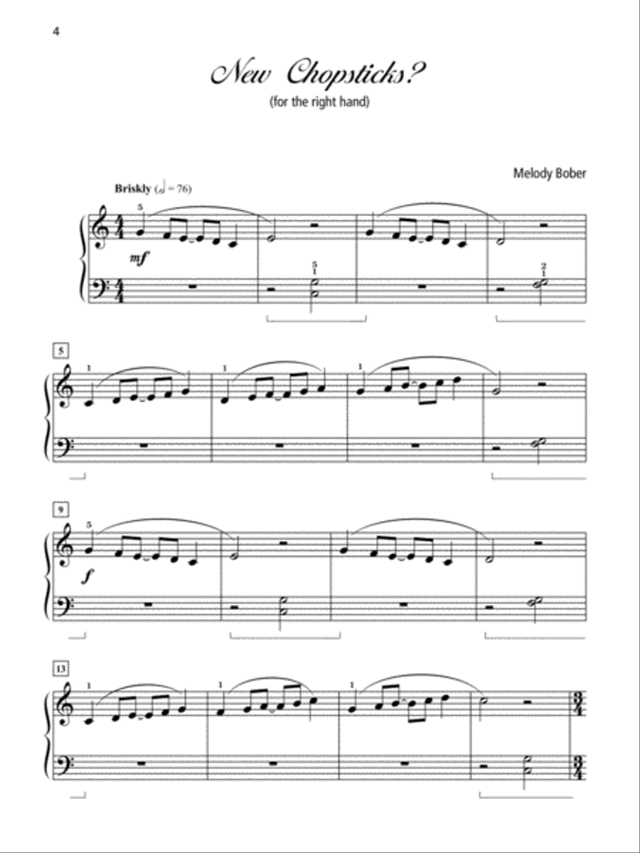 Grand One-Hand Solos for Piano, Book 3: 8 Late Elementary Pieces for Right or Left Hand Alone Piano Method scores gallery preview page 4