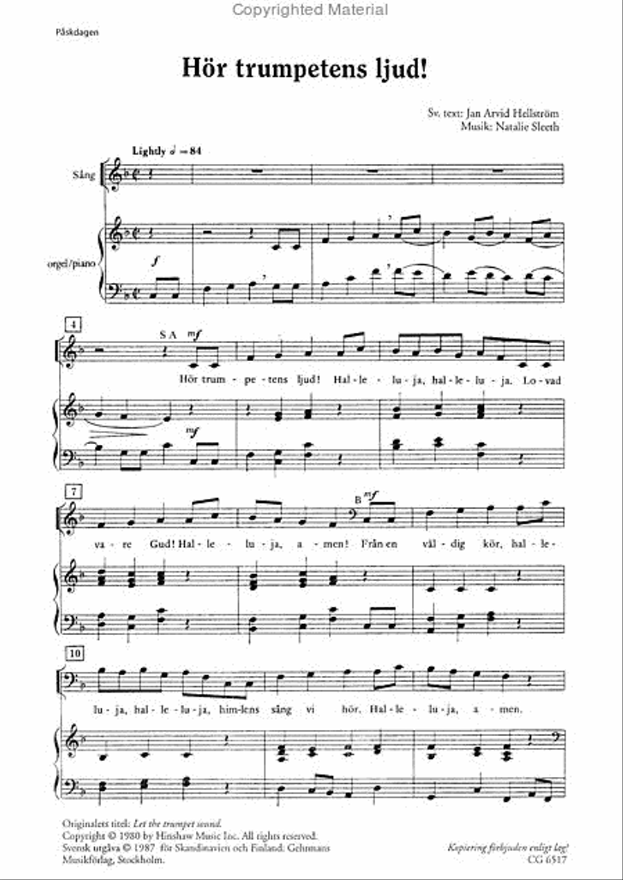 Hor trumpetens ljud! 3-Part scores gallery preview page 2
