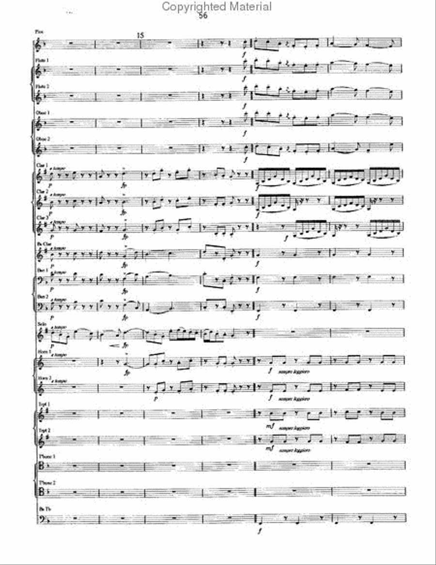 Concerto in F minor for Trumpet Concert Band scores gallery preview page 13