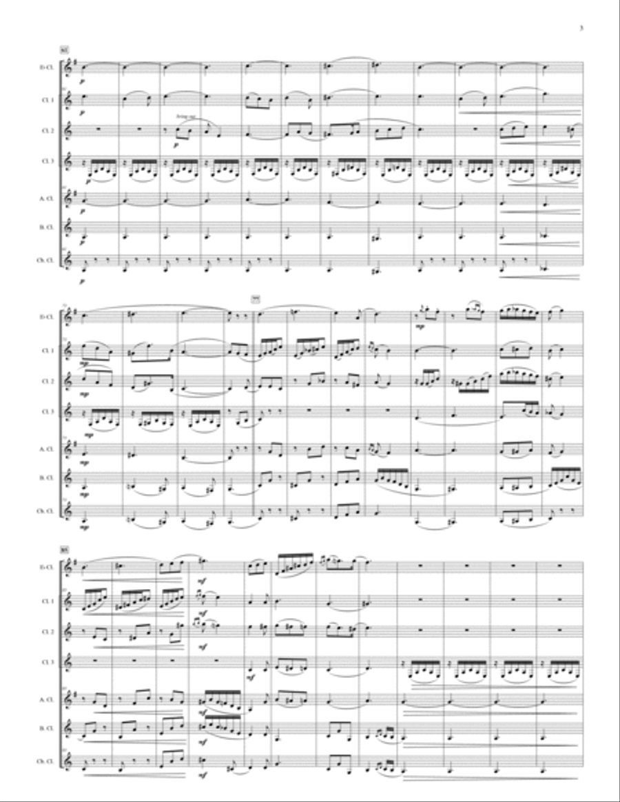 Divertimento For Clarinet Choir Clarinet Choir scores gallery preview page 4