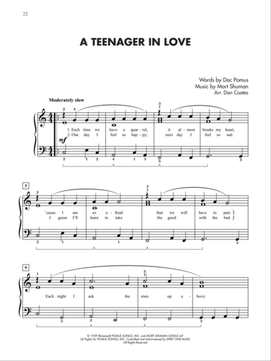 Jukebox Hits for Teens, Book 1 Piano Solo scores gallery preview page 5