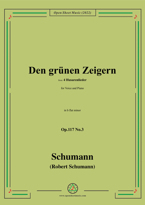 Schumann-Den grunen Zeigern,Op.117 No.3,in b flat minor