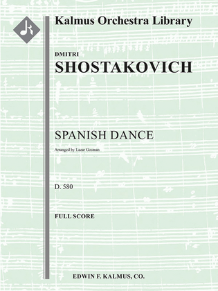 Book cover for Spanish Dance, D. 580