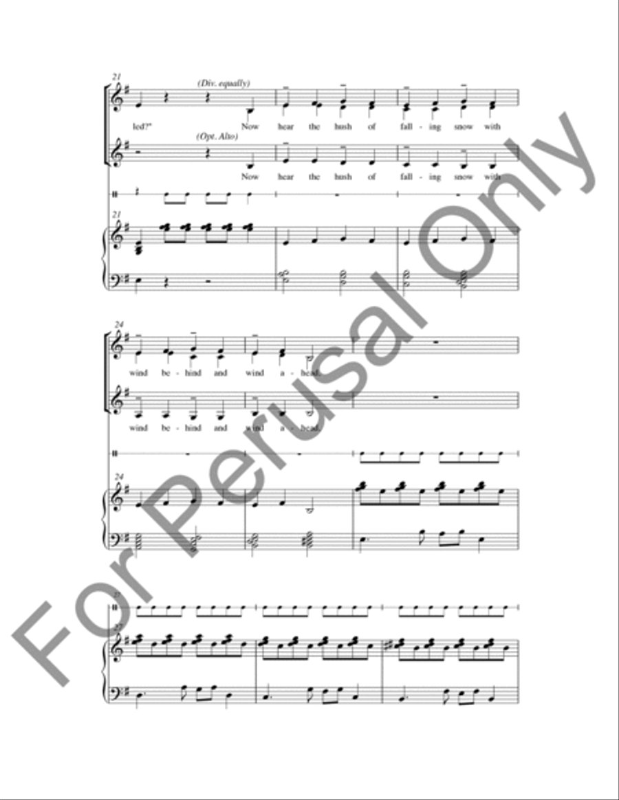 Winter Woods Winter Woods Choir scores gallery preview page 4