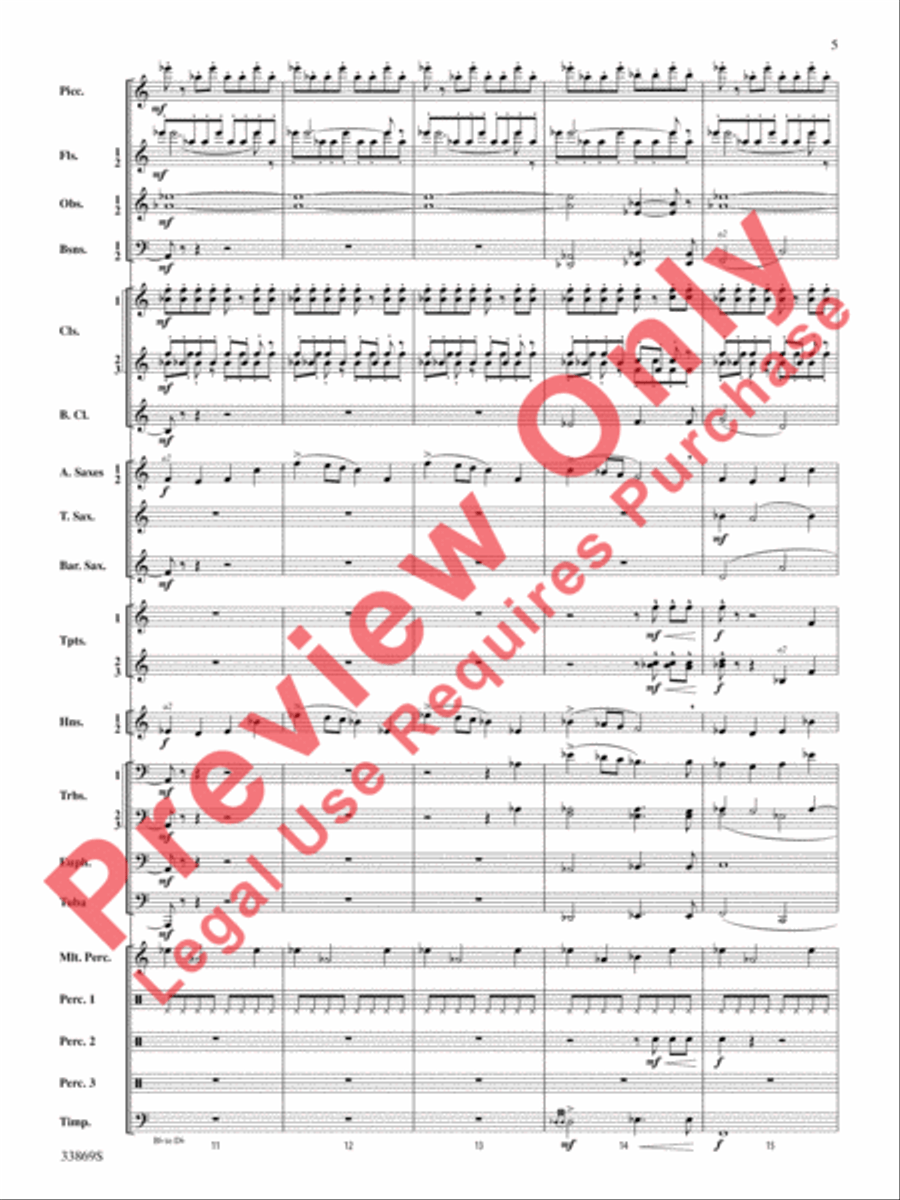 Mt. Everest Concert Band scores gallery preview page 6