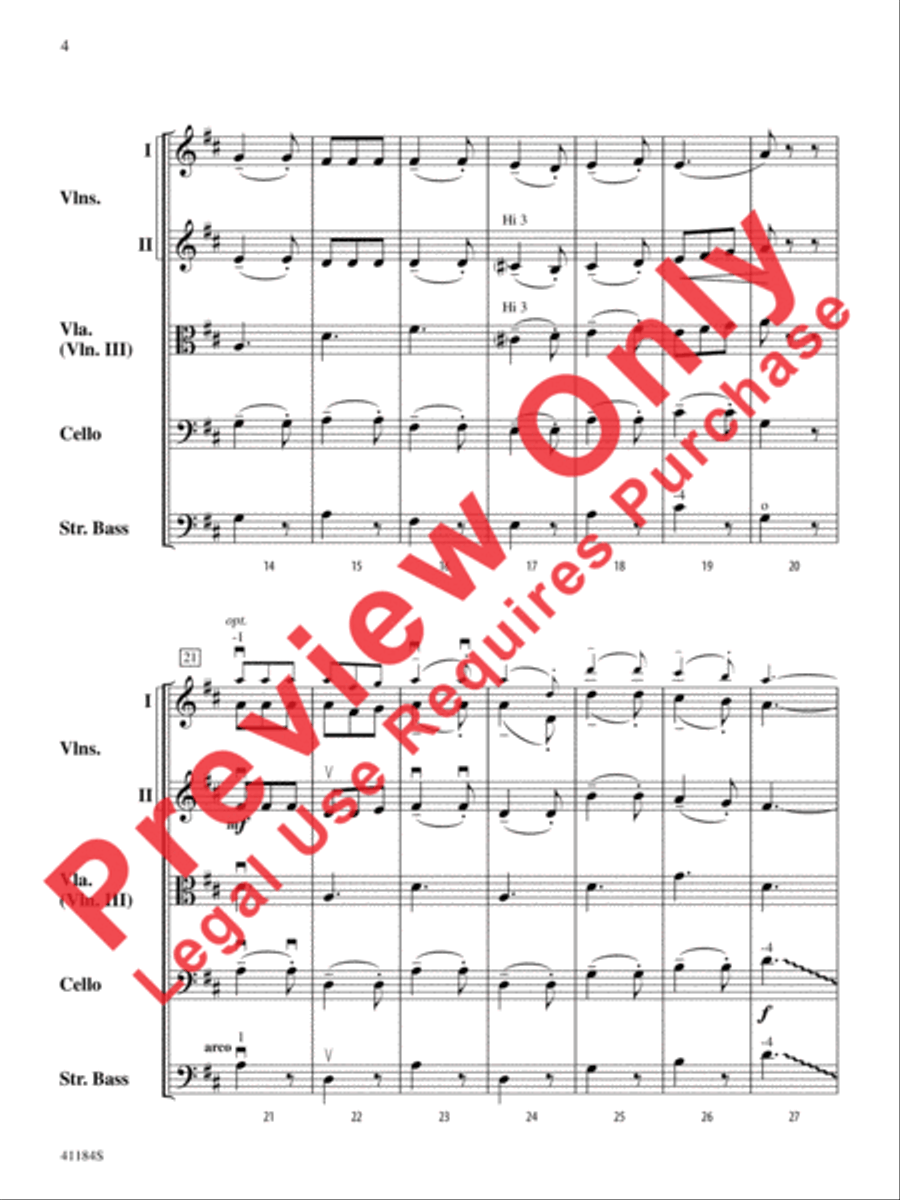 Winter Holiday Medley Winter Holiday Medley String Orchestra scores gallery preview page 5