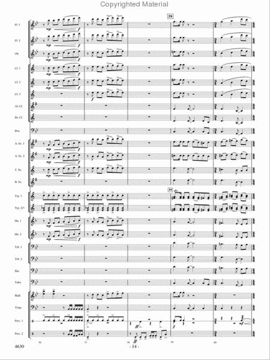 Joyous Alleluias Joyous Alleluias Concert Band scores gallery preview page 13