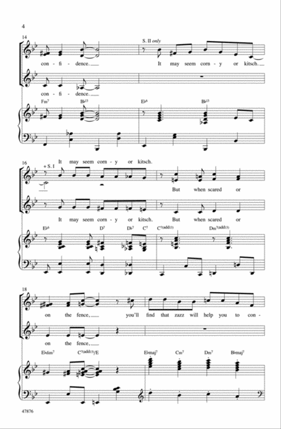 Zazz Zazz Choir scores gallery preview page 3