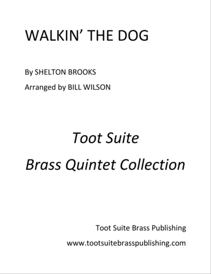 Walkin' The Dog Brass Quintet scores gallery preview page 1