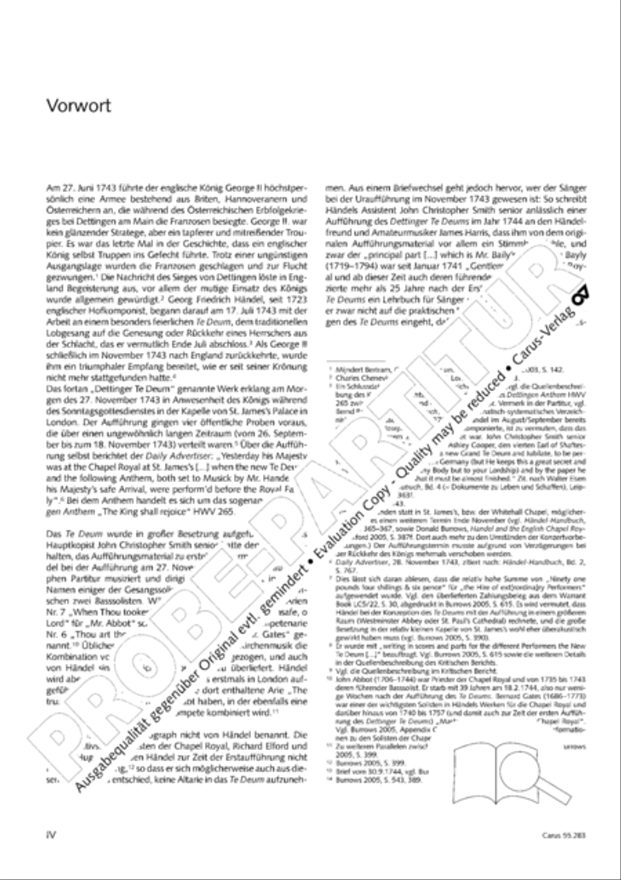 Te Deum for the Victory of Dettingen SSATB scores gallery preview page 5
