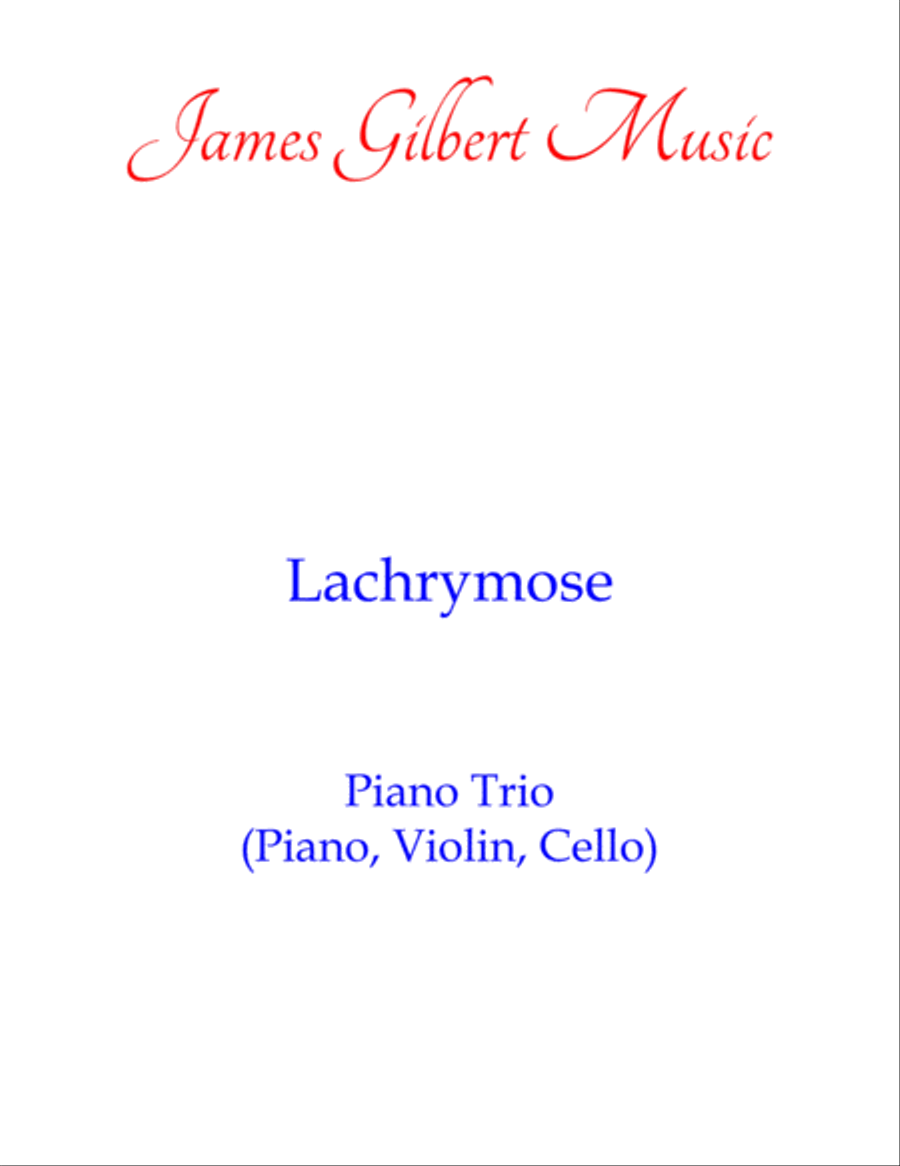 Lachrymose Piano Trio scores gallery preview page 1