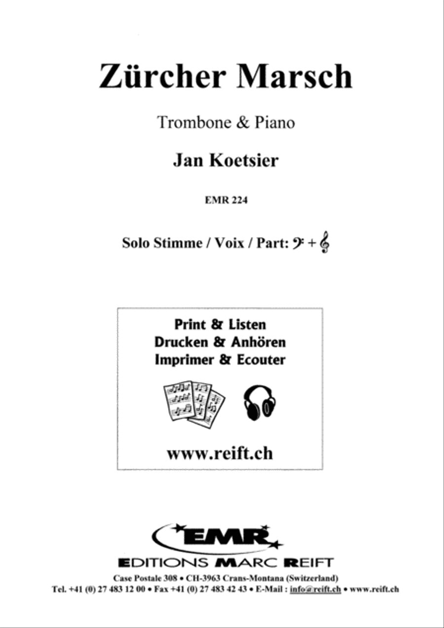 Zurcher Marsch Zurcher Marsch Piano Accompaniment scores gallery preview page 2